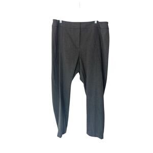 Talbots Woman Plus Gray Office Work Straight Leg Trouser‎ Dress Pant Size 18W